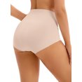 thumbnail image 2 of DARING DIVA Women's High Waist Briefs Flatten Stomach Shapewear Panties XL Pink, 2 of 6