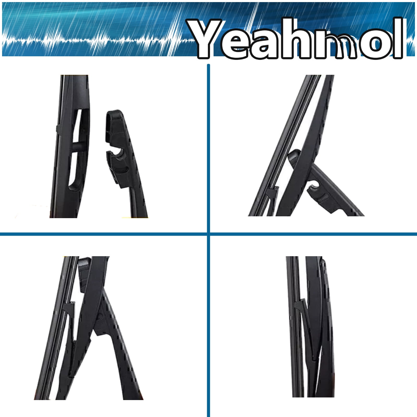 Yeahmol Fit For Subaru Legacy 2019-2015, 26"+17"+14"+12" replacement for Windshield Wiper Blades and Rear Wiper with Arm Y26J493S