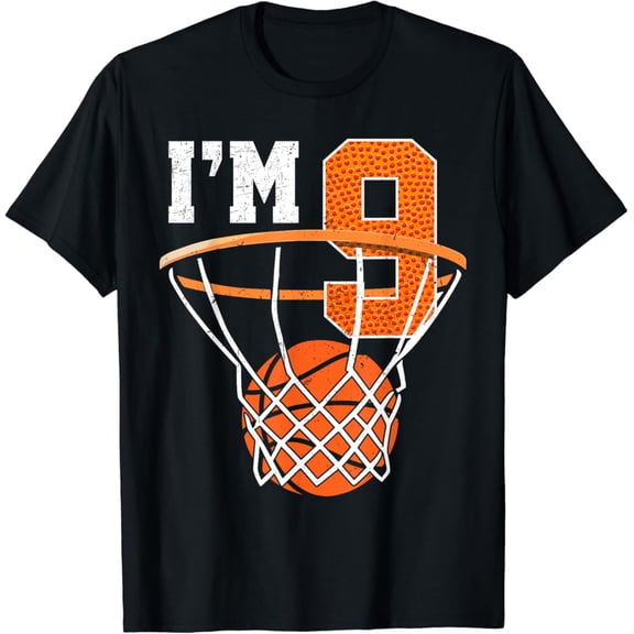 Sam Soft 9Th Birthday Shirt For Basketball Nine Year Old T-Shirt Full Size S-5Xl