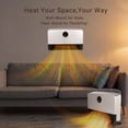 thumbnail image 7 of 1500W Space Heater, Fast Heating with 4 Modes, Wall-Mounted & Freestanding, Smart App & Remote Control, Quiet Turbo Fan, 24H Timer, Safe for Bedroom & Office, 7 of 7