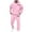 Light Pink, variant on LEKDFST Men's 2 Piece Outfits Letter Print Hoodie Sweatshirt Tracksuit Joggers Sweatpants Sweatsuit Set Yellow M