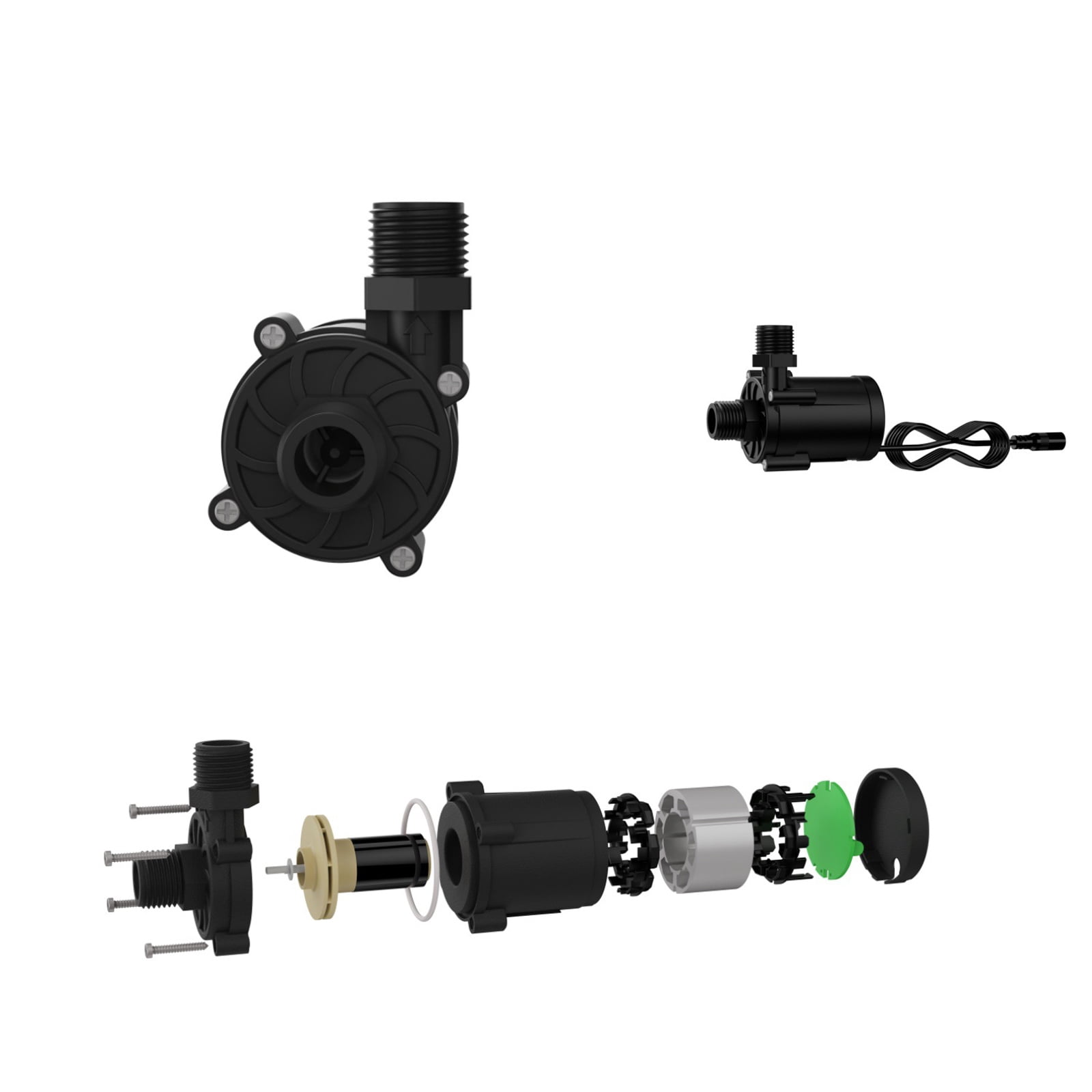 MultiVoltage Aquarium Brushless Water Pumps Low Noise Water Circulations Boosters Pumps For Fish Pond 5V/12V/24V Option
