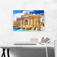 thumbnail image 2 of ARTCANVAS Trevi Fountain Rome Italy Fontana di Trevi Canvas Art Print - Size: 26" x 18" (0.75" Deep), 2 of 9
