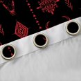 thumbnail image 4 of Feelyou Damask Floral Curtains Pack of 2 (42x84 Each), Sheep Skeleton Curtains Blackout, 4 of 6