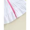 thumbnail image 6 of Girls Terry Hooded Full Zip Long Sleeve Coverups Beach Swim Cover Up with Pockets, 6 of 6