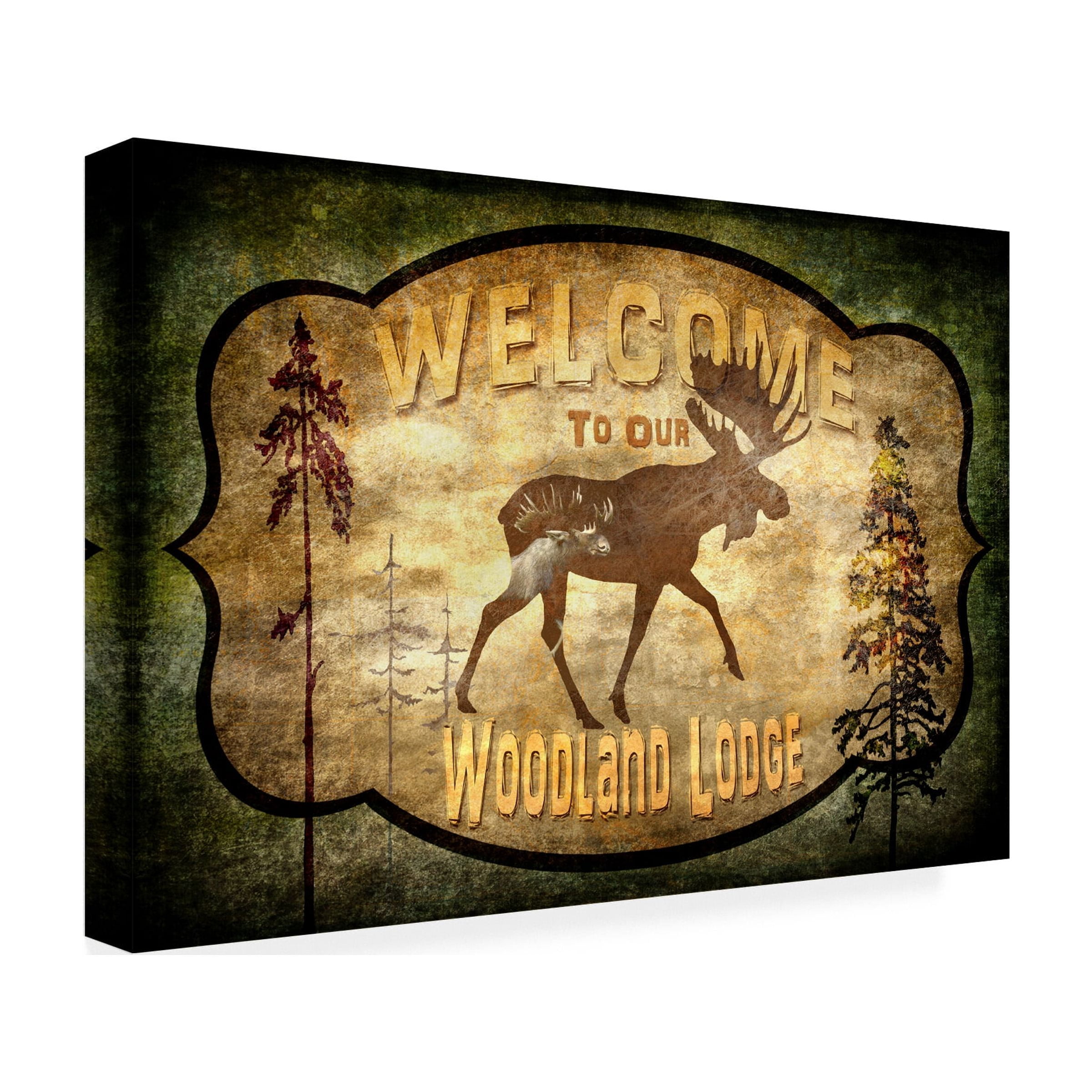 LightBoxJournal 'Welcome Lodge Moose' Canvas Art