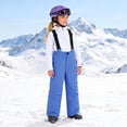 thumbnail image 7 of CPNG Boys and Girls Shoulder Straps Cotton Pants Waterproof Snow Ski Pants Winter Outdoor Snowboard Bibs Snow Trouser(Blue,11-12 Years), 7 of 7