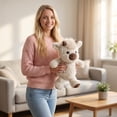 thumbnail image 5 of Plush Highland Cow Toy Cute White Stuffed Animal 1 Piece Cuddly Plush Toy For Kids Gift, 5 of 6