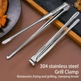 thumbnail image 4 of Cateissary Pinzas largas para parrilla de comida, pinzas para barbacoa de acero inoxidable para acampar, pinzas para carne, para interior y exterior, hogar, Cocina y Comedor L NO3 Cateissary HA084153-03B, 4 of 6
