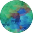 thumbnail image 1 of Ahgly Company Machine Washable Indoor Round Transitional Medium Spring Green Area Rugs, 3' Round, 1 of 7