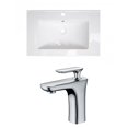 thumbnail image 1 of American Imaginations AI-22790 20.75 in. Rectangle Undermount Sink Set, Biscuit & Chrome Hardware, 1 of 1