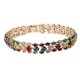 thumbnail image 1 of Elegant Boho-Chic Multicolor Geometric Zirconia Watch Clasp Chain Bracelet for Women - Perfect for Everyday & Vacation Parties, 1 of 4