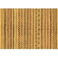 thumbnail image 1 of Ahgly Company Indoor Rectangle Abstract Brown Modern Area Rugs, 2' x 3', 1 of 4