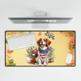 thumbnail image 4 of Brittany Spaniel Celebrates Spring and Enjoys a Happy Easter Desk Mat Full Keyboard Mouse Pad Brittany Dog Lover Gifts Idea Large Mousepad - 02001, 4 of 5