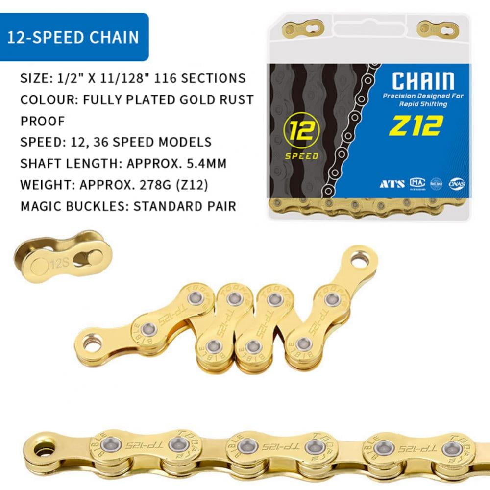 Gold 12 sale speed chain