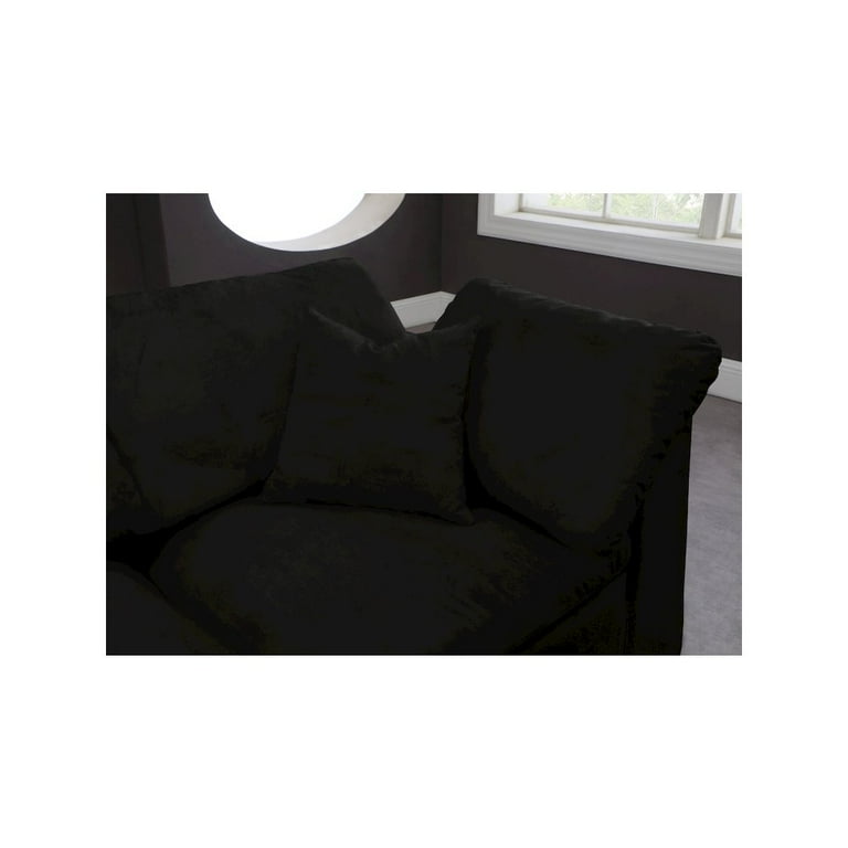 Meridian Furniture Quincy Velvet Modular Cloud-Like Comfort Sectional 5B Meridian Furniture Quincy Velvet Modular Cloud-Like Comfort Sectional 5B