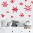 thumbnail image 3 of Winter Snowflakes Christmas Decals and Decor Vinyl Lettering Decal Stickers Self Adhesive - XXL set of 12- Sizes Range from 5"-16" - Color: Red, 3 of 6