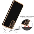 thumbnail image 2 of for Samsung Galaxy A14 5G Case Luxury Plating Case Cover Slim Lightweight Glossy Bling Phone Case Soft TPU Shockproof Bumper Case Electroplated Case,Black, 2 of 10