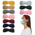 thumbnail image 6 of Artrylin 6Pcs Headbands with Buttons for Face Mask,Knot Headband Twist Headbands,Headband Gifts for Women and Nurse Doctor, 6 of 8