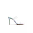 thumbnail image 2 of Schutz Multicolor Open Toe Translucent Straps Stiletto High Heel Sandals (Rainbow, 11), 2 of 3