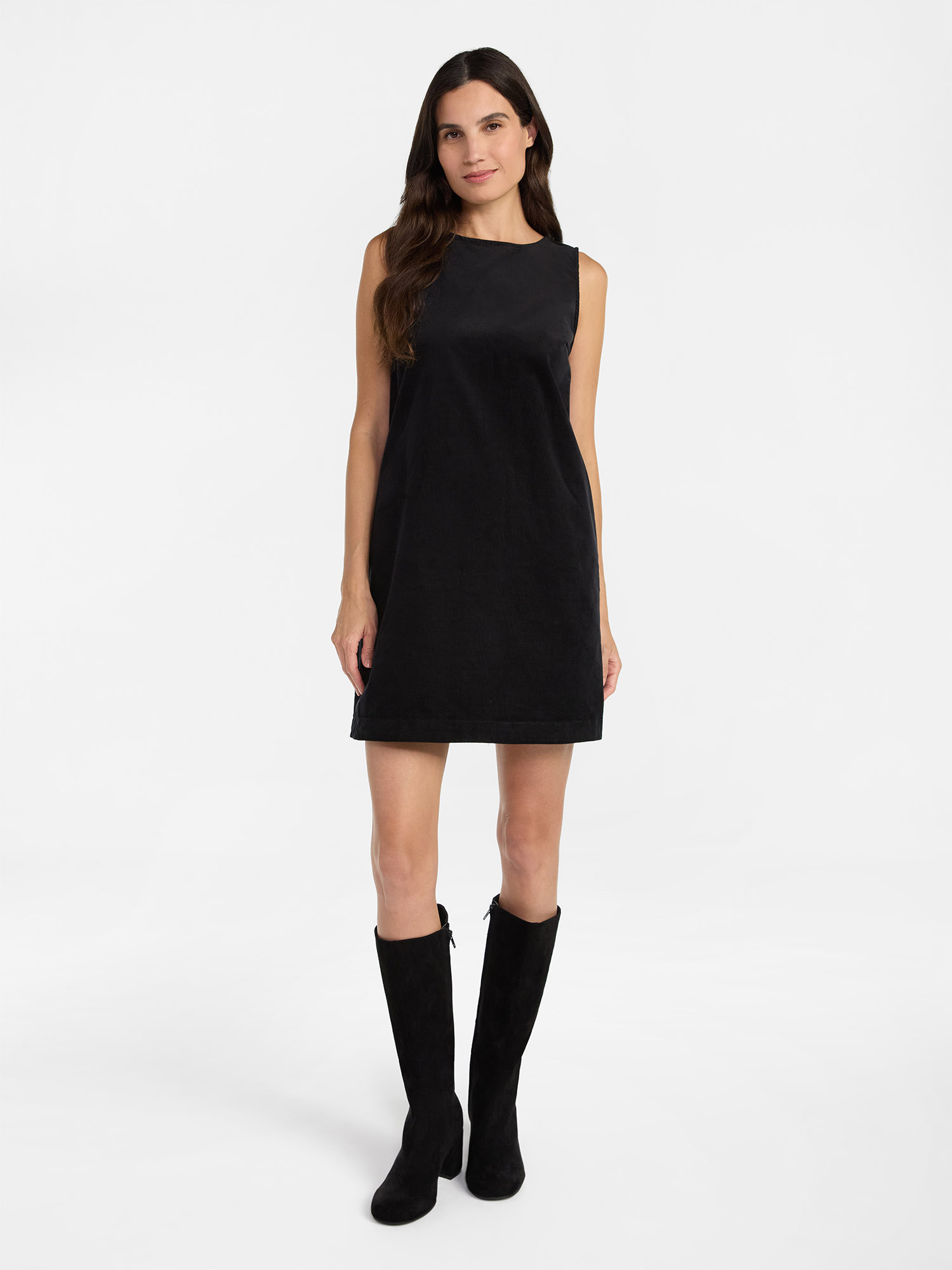 Time and Tru Women's Corduroy Shift Dress, XS-XXXL