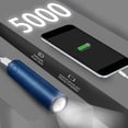 thumbnail image 2 of Tolobeve Hand Warmers Rechargeable, 5000mAh Portable Pocket Electric Hand Warmer, Quick Charge Heat Therapy, Reusable Hand Warmer with Light for Christmas Outdoors, Hunting, Golf, Camping (Blue), 2 of 7