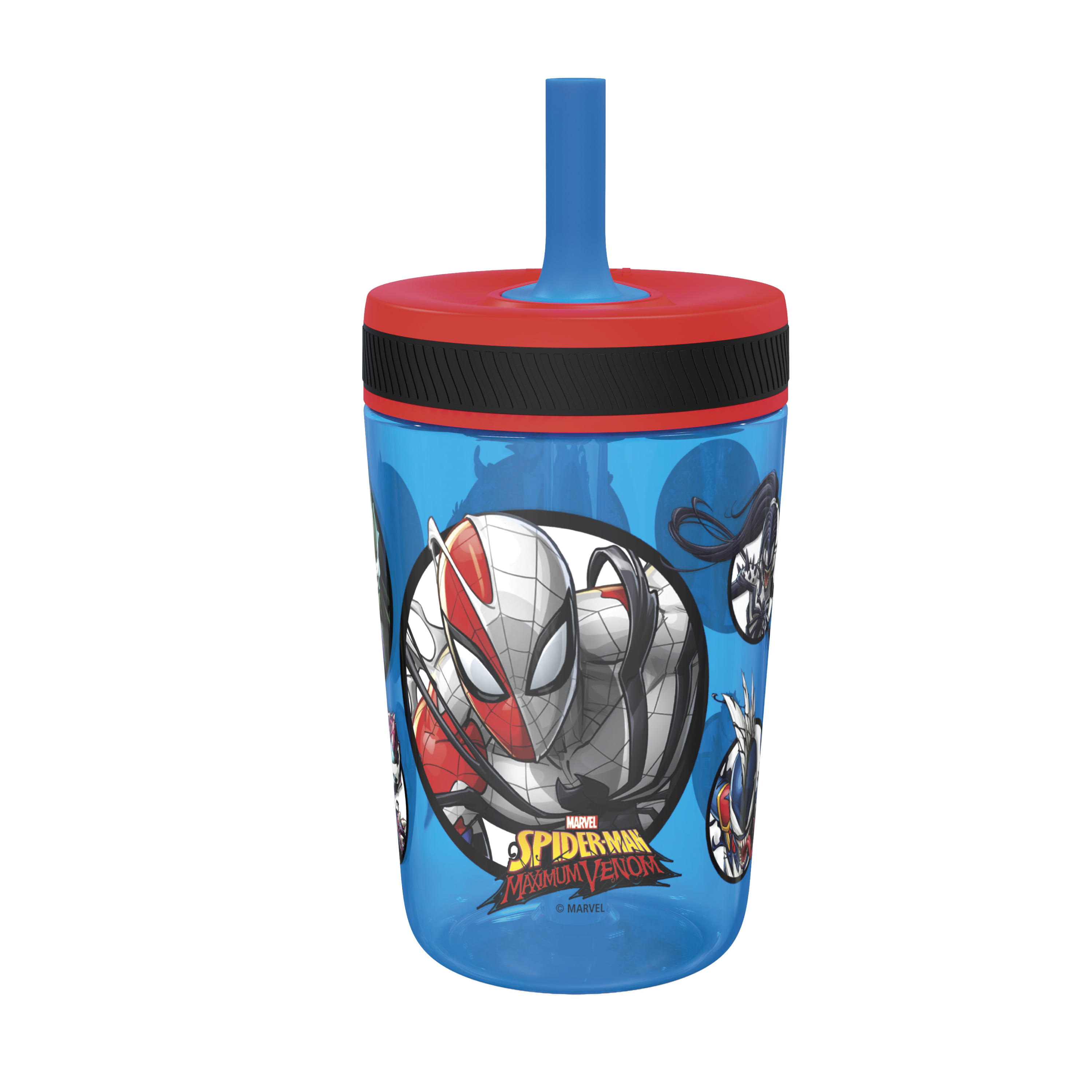 spiderman zak ! sippy cup 16 oz tumbler new authentic disney straw  leakproof