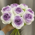 thumbnail image 5 of Braided Rose Handmade Crochet Flower Yarn Crochet Rose Flower for Home Decoration, 5 of 10