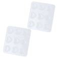 thumbnail image 3 of 2 uds moldes de silicona 9 cavidades formas de corazón resina epoxi pegamento en forma de gota moldes de decoración DIY, 3 of 12