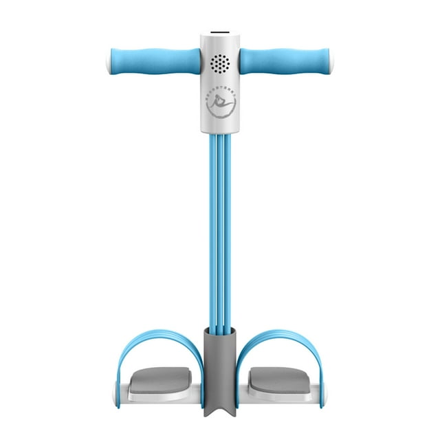 Vwrxbz Pedal Resistance Band with Electronic Counter Leg Exerciser Pull Rope for Home Fitness Yoga Training
