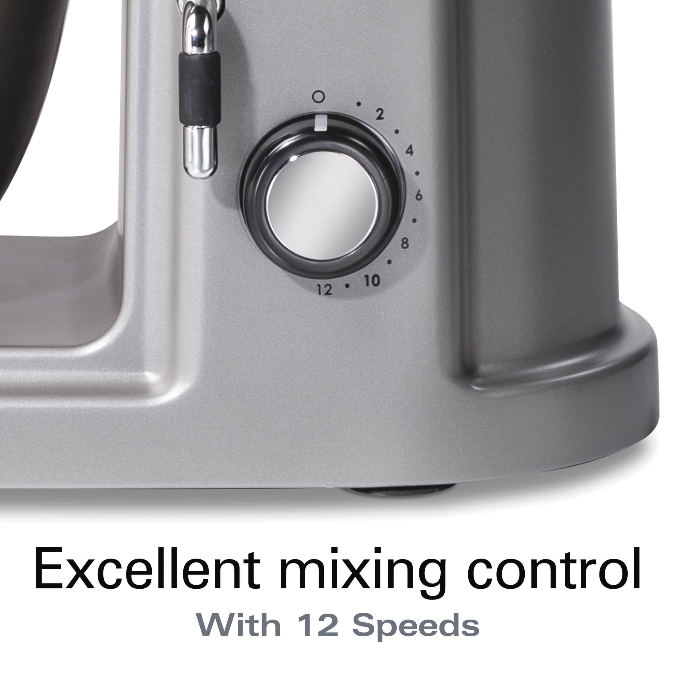 Hamilton Beach Professional 5 Quart Stand Mixer for Kitchen with Specialty Attachment Hub, 12 Speeds