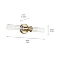 thumbnail image 2 of Kichler Lighting - Aviv - 2 Light Wall Sconce In Modern Style-24 Inches Tall and, 2 of 7