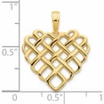 thumbnail image 3 of 14K Yellow Gold Fancy Heart Pendant Made In United States -Jewelry By Sweet Pea, 3 of 7