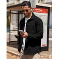 thumbnail image 2 of COOFANDY Mens Lightweight Button Down Shirt Jacket Casual Shacket Overshirt, 2 of 5