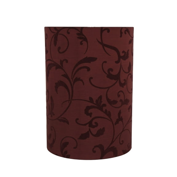 Aspen Creative 31269 Transitional Drum (Cylinder) Shape Spider Construction Lamp Shade in Red, 8" wide (8" x 8" x 11")