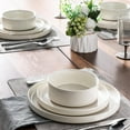 thumbnail image 5 of AmorArc Ceramic Dinnerware Set for 8 | Speckled Stoneware Plates and Bowls with Rustic Terracotta Underside| Scratch Resistant,Dishwasher & Microwave Safe Dishes Sets- 24pcs Beige, 5 of 10