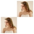 thumbnail image 4 of Naiovety Artificial Green Vine Leaves Garland Ribbon Headband Home Making Leaf Craft Tipo 1 2piezas, 4 of 6