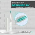 thumbnail image 3 of Dale Audrey Quick Sonic Electric Battery Powered Toothbrush, White, All Ages, Travel, Soft Bristle for Deep Cleaning, 3 of 6