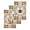 Brown, variant on Vintage Bees Crowns Kitchen Dish Towels for Drying Dishes Set of 2, Rustic Leaves Rings Burlap Waffle Weave Microfiber Hand Tea Bathroom Towels Quick Dry & Absorbent Towel 12x12