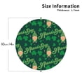 thumbnail image 2 of Naloa St Patrick's Day9 Leather Coasters for Drinks, Durable Drink Coasters 4 Set for Tabletop Protection, Luxurious Home Décor and Housewarming Gift ( {designName})Round Shape, 2 of 6