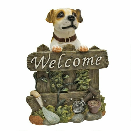 Design Toscano Jack Russell Terrier Dog Welcome Statue