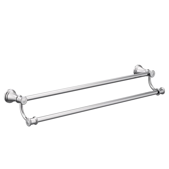 Moen YB6422CH Belfield 24 Inch Bathroom Double Towel Bar Chrome