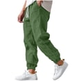 thumbnail image 3 of Akmaiox Cotton Lightweight Sweatpants for Men Fashion Loose Elastic Waist Drawstring Joggers Hiking Pants Outdoor Streetwear Gym Workout Pants with Pockets S‑3XL, 3 of 10