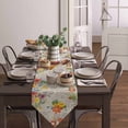 thumbnail image 3 of Vintage Floral Cotton and Linen Triangle Table Runners 72 In Long, Dresser Scarves Table Decoration for Wedding Party/Graduation Ceremony/Banquet 16x72 Farmhouse Country Rustic Chic Plant Leaves, 3 of 9