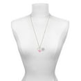 thumbnail image 3 of Delight Jewelry Silvertone Friends Eternity Ring - Light Pink Heart Nurse Strong Zoe Necklace, 3 of 4