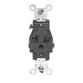 thumbnail image 2 of Leviton 05821-00S Réceptacle Simple de Qualité Commerciale Marron 20amp NEMA 6-20R, 2 of 2