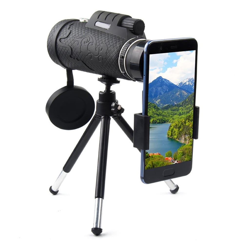 with Smartphone Tripod & Mount Adapter IPX7 Waterproof & Eco-Friendly Materials for Target Shooting,Bird Watching,Wildlife Scenery,Camping,Hunting YAMASU Monocular Telescopes-50x60 HD BAK4 Prism FMC 