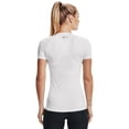 thumbnail image 2 of Camiseta Under Armour HeatGear Compression para mujer, color blanco, 2 of 3