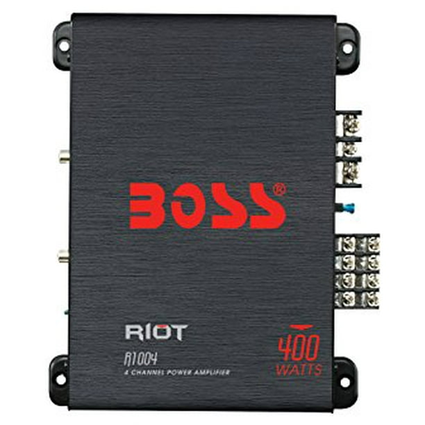BOSS AUDIO R1004 Riot 400Watt Full Range, Class A/B 28 Ohm Stable 4