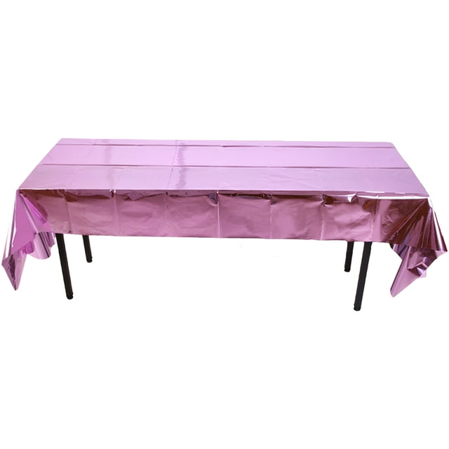 2PCS Table Cloth Glossy Waterproof Table Cover Table Decoration for Christmas